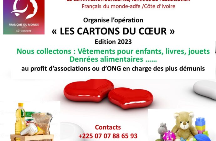 Opération « les cartons du cœur » – LFCI N°43 du 22/12/2022
